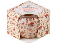 Emocio Sklo Dekor 70x62 mm Christmas Glory - Cookie and Cream, vonná svíčka