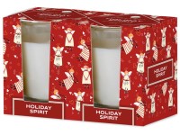 Emocio Sklo 52x65 mm 2ks v krabičke Holiday Spirit - Cookie and Cream, vonná sviečka