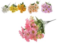 Umělé květiny, plast 400mm margarreta puget, mix barev