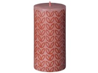 Bolsius sviečka valec Misty Pink Rustic Silhouette 68x130mm