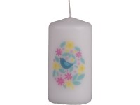 Sviečka Springtime Twitter - vajíčko s vtáčikom, 60x120 mm