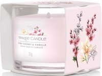 YANKEE CANDLE VOTIVNÍ SVÍČKA PLNĚNÁ VE SKLE PINK CHERRY VANILLA