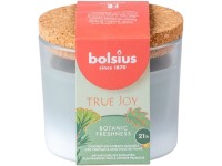 Bolsius Vonná svíčka ve skle s korkovým víčkem, 80x75mm, True Joy Botanic Freshness