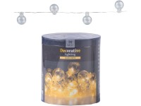 LED reťaz so sklenenými guličkami
