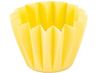 Citronella dvouknotá lampion plast 130x90 mm žlutá