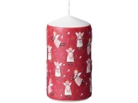 Valec 60x110 mm Holiday Spirit, červená sviečka
