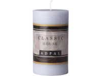 Válec Rustic 70x120mm Classic House, šedá vonná svíčka