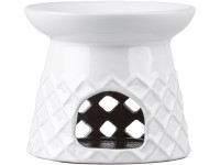 Aromalampa keramická bílá s motivem 125x100mm