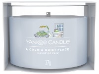 YANKEE CANDLE VOTIVNÍ SVÍČKA PLNĚNÁ VE SKLE A CALM & QUIET PLACE