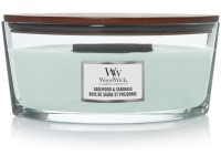 WoodWick Sagewood & Seagrass svíčka loď