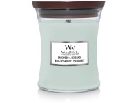 Woodwick Sagewood & Seagrass svíčka střední