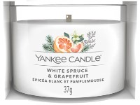 YANKEE CANDLE VOTIVNÍ SVÍČKA PLNĚNÁ VE SKLE WHITE SPRUCE & GRAPEFRUIT