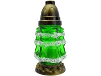 Cintorínske sklo 18cm vklad 30g 9h. stromček zasnežený