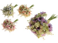 Umelé kvety, plast 300mm sedmokráska zväzok, mix farieb