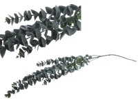 Umělé květiny, plast 820mm eukalyptus, šedá