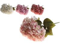 Umělé květiny, plast 500mm hortenzie, mix barev