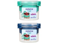 Sistema® TO GO™ Dóza na raňajky s miskou a lyžičkou 530 ml, mix farieb