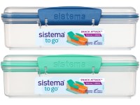 Sistema® TO GO™ Krabička na desiatu s oddelenou priehradkou 410 ml, mix farieb