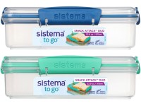 Sistema® TO GO™ Krabička na desiatu s 2 oddelenými priehradkami 975 ml, mix farieb