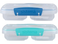 Sistema® TO GO™ Uzsonnás doboz 2 rekesszel 350 ml, vegyes színek