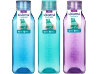 Sistema Hydrate Square Kulacs csavaros fedővel 725 ml,vegyes színek