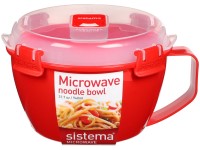 Sistema® Microwave™ Dóza na nudle a hranolky 940 ml, červená