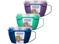 Sistema® Microwave™ Ételtároló doboz tésztára és hasábra 940 ml, vegyes színek