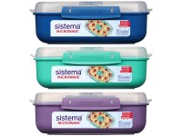 Sistema® Microwave™ Ételmelegítő doboz 1,25 l, vegyes színek