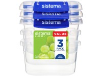 Sistema® KLIP IT PLUS™ Ételtároló doboz 2 csattal 3db szett 400 ml