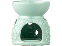 Aromalampa keramická zelená bílá 85x100mm mix