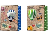 Taška dárková 180x230 mm dopisní známky různých motivů, balóny mix , barevná