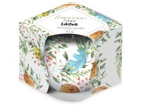 Emocio illatos gyertya üvegben 70×62 mm – Kellemes Húsvéti Ünnepeket