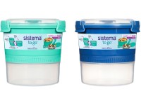 Sistema® TO GO™ Dóza na obed s miskou a vidličkou 965 ml, mix farieb