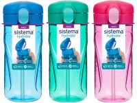 Sistema Hydrate Quick Flip Top Kulacs szívószállal 520 ml, vegyes színek