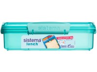 Sistema® Lunch™ Krabička na svačinu s 2 oddělenými přihrádkami 975 ml, mátová