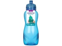 Sistema® Hydrate™ Láhev Wave Twist ‘n’ Sip 600 ml, modrá