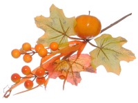 Větvička 230mm podzimní , oranžová