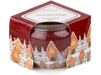 Emocio Sklo Dekor 70x62 mm Christmas Village (Enchanted Sparkle), vonná sviečka