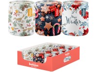 Bolsius Sklo 68x80mm Vánoční mix, vonná svíčka