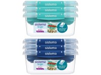Sistema TO GO STAX Szett 3 ételtároló doboz 1 l, zöld, kék