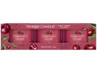 YANKEE CANDLE ÜVEGBE TÖLTÖTT MINTAGYERTYA SZETT BLACK CHERRY