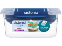 Sistema® TO GO™ STAX Dóza na potraviny s oddelenými komorami, 1,15 l, modrá