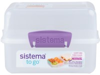 Sistema® TO GO™ Krabička na obed s 2 oddielmi 1,4 l, fialová