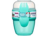 Sistema® TO GO™ Snack Capsule Dóza na desiatu + vidlička/lyžička, 515 ml, zelená