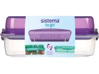 Sistema TO GO Flip and Nest Krabička na svačinu 1,8 l, fialová
