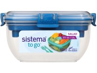 SM.To Go/Ételtároló, salátástál, evőeszköz 1,1l, kék