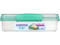 SM.To Go/Ételtároló, 2 rekeszes 975 ml, zöld