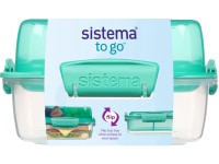 Sistema TO GO Flip and Nest Uzsonnás doboz 1,24 l, zöld