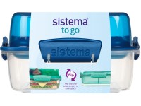 Sistema TO GO Flip and Nest Uzsonnás doboz 1,24 l, kék