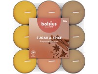 Bolsius Čajové 18ks Sugar&spice basic tříbarevné, vonné svíčky